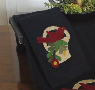 Bird in Basket Black Towel ETGP1012 - The Fox Decor